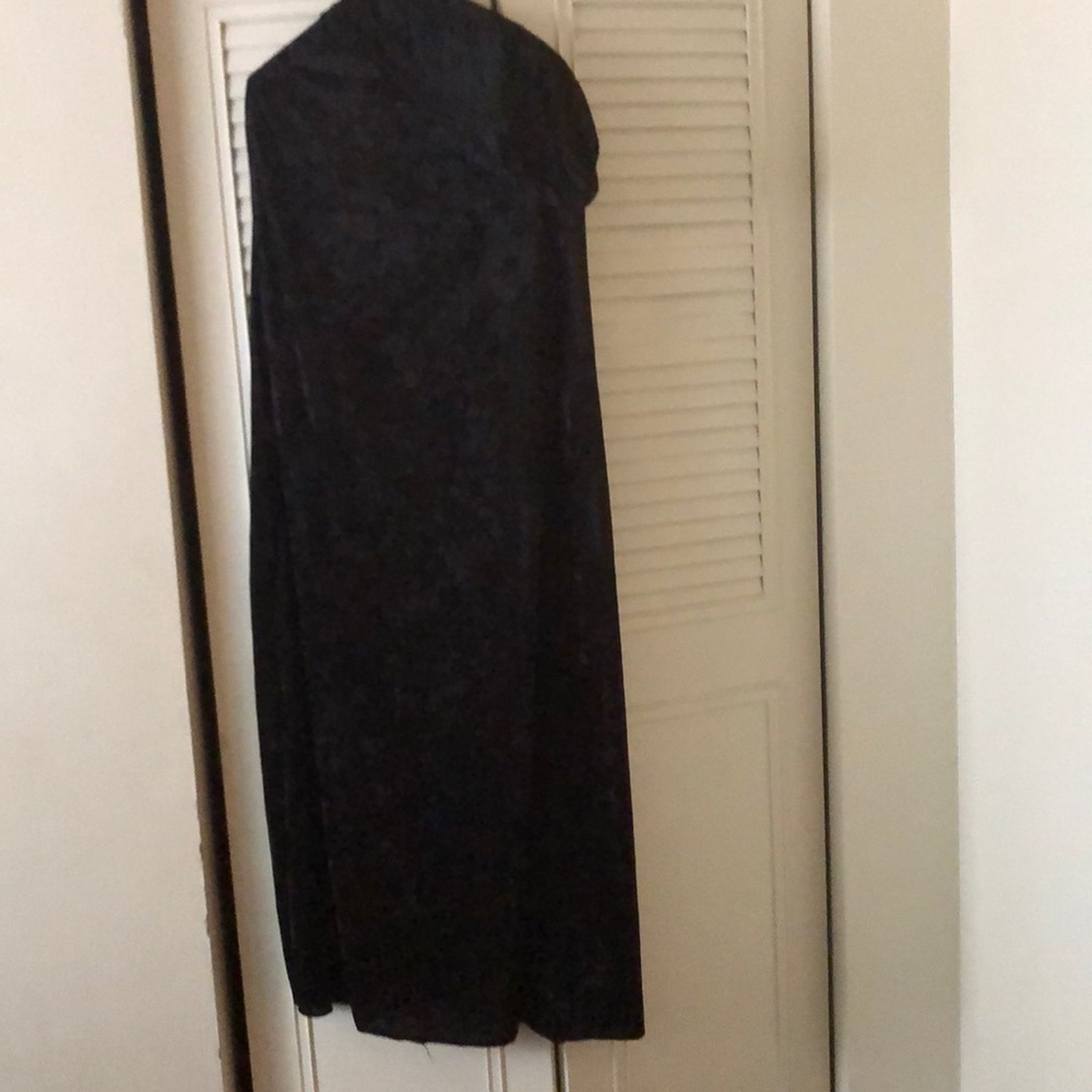 A black cape with hood